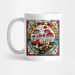 Gilly Group Mushroom Stained Glass Mug